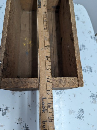 Antiguo acabado clavos caja de madera raro James Pender Saint John NB clavos de alambre - Imagen 13 de 13