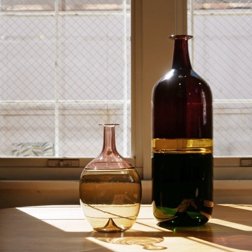 Venini Bolle Series Flower Vase Bottle Pink & Gray by Tapio Wirkkala Pink Gray - 第 10/10 張圖片
