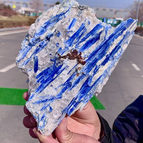 2,79 populaire lb rare !! Belle KYANITE bleue naturelle avec spécimen de cristal de quartz brut