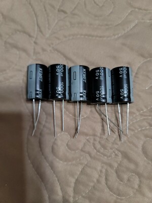 Lot x 5 Electrolytic Capacitors 1000mF 50V Electrolytic Capacitors