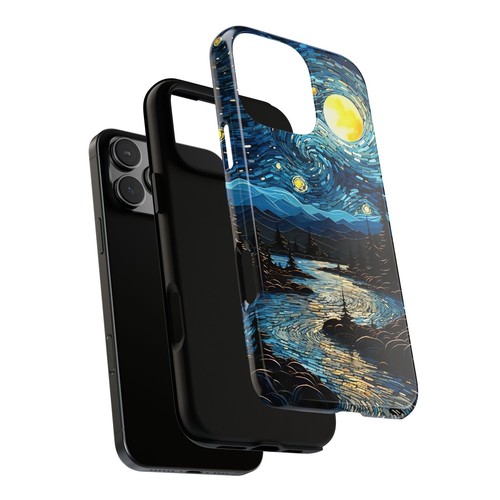 Funda de teléfono resistente - Diseño de noche estrellada, funda de teléfono genial, regalo único, naturaleza - Imagen 20 de 229