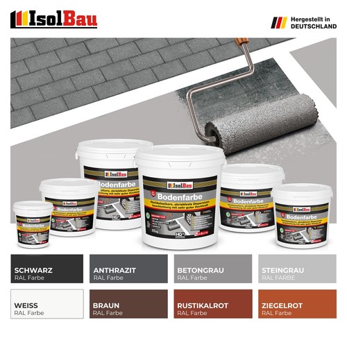 Bodenfarbe Betonfarbe 1,5kg - 25kg Bodenbeschichtung Fußbodenfarbe Kellerfarbe - Bild 8 von 28