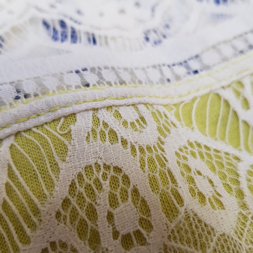 Hübsches Kleid von Max Studio M.S.S.P., M, cremeweiß, grün (gelbgrün) - Bild 17 von 21