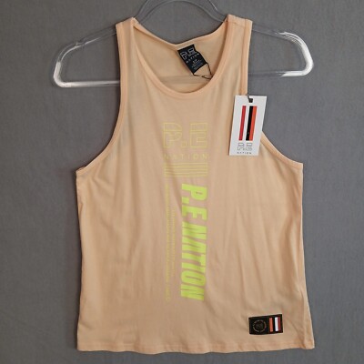 P.E Nation Women's Accelerate Tank Size Small Golden Sand NWT