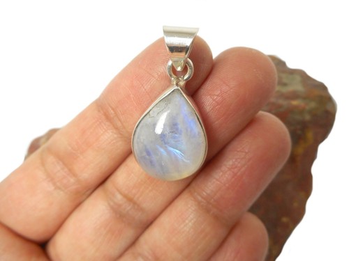 MOONSTONE Sterling Silver 925 Gemstone PENDANT - Gift Boxed! - Picture 1 of 5