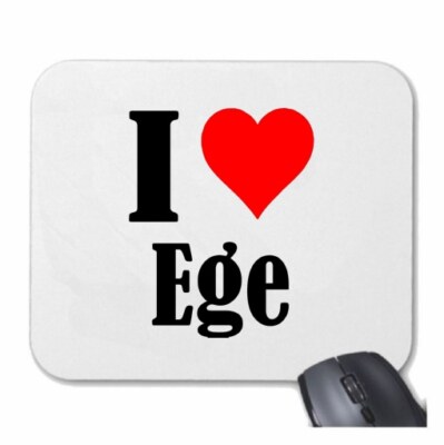 MOUSEPAD Mauspad I Love Ege Ich Liebe Ege
