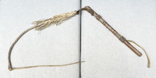 Vintage Antique Russian Caucasian Silver Niello Horse Bull Riding Whip Crop Old - Picture 3 of 8