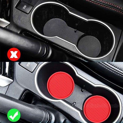 1/2Pcs Car Water Cup Bottle Holder Anti-slip Pad Mats Auto Interior Accessories - Picture 14 of 19