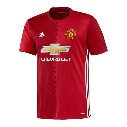 adidas Manchester United Trikot Home 16/17 Rot - Afbeelding 1 van 2