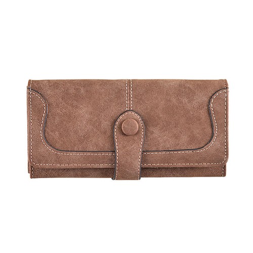 Mujeres Damas Gamuza Cuero Bolso sin asas Cartera Largo Tarjetero Estuche Cartera Bolso de mano - Imagen 16 de 20