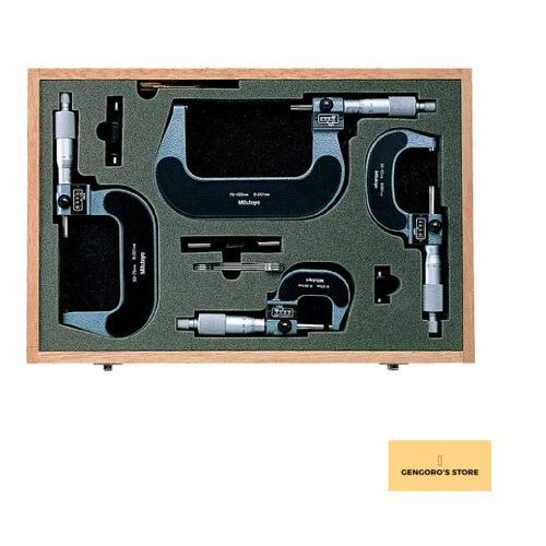 Mitutoyo 193-916 Digit Outside Micrometers  Ratchet Stop  0-100mm Range  0.0001
