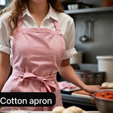 Pinafore Apron Cotton Aprons for Women Cute Apron for Cafe -Apron with Pockets