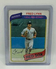 1980 Topps Fred Lynn #110 Boston Redsox