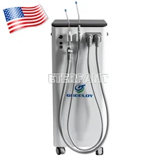 Dental Mobile Suction Unit System Negative Pressure Pump High Volume GS-M300