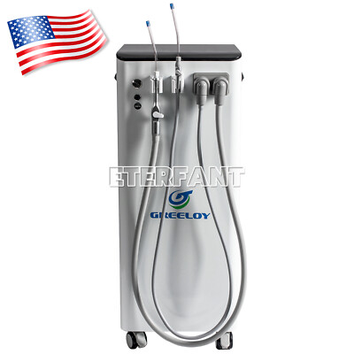 Dental Mobile Suction Unit System Negative Pressure Pump High Volume GS-M300 