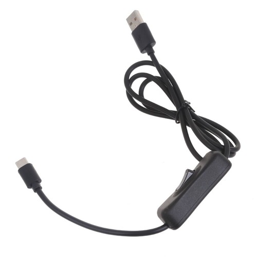 USB2.0 5V3A Power Cord USB Type-C to USB A Charger Cable withSwitch Data Cable - 第 14/15 張圖片