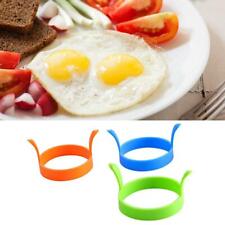 2Pcs Silicone Fried Egg Pancake Ring Round Mould Shaper Frying Pan Kitchen Tools