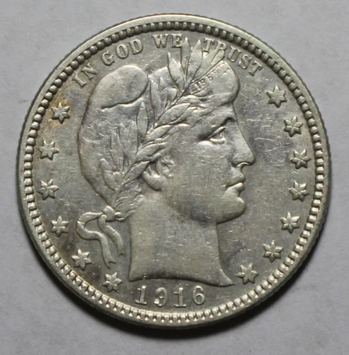 1916 D Barber Quarter BG64