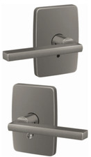 Schlage FC21LAT619GEE Custom Latitude Passage Privacy Door Lever - Satin Nickel