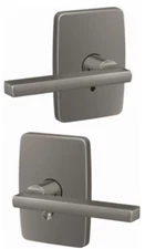 Schlage FC21LAT619GEE  Custom Latitude Passage Privacy Door Lever - Satin Nickel