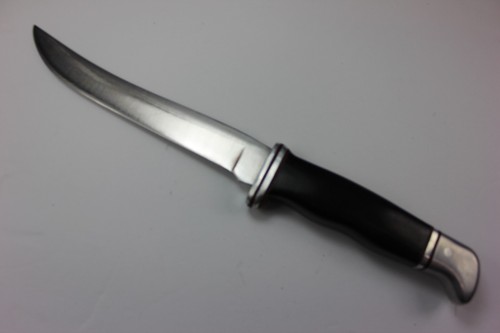 LATE 60's BUCK 121 FISHERMAN KNIFE ( SCARCE UN-NUMBERED ) w/ LEATHER SHEATH - Picture 3 of 6