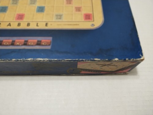 Vintage 1977 Scrabble Deluxe Edition Turntable With Tiles Complete Blue Box READ - Picture 21 of 24
