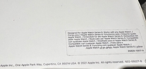 NOWY! Oryginalny pasek sportowy Apple Watch 45MM ROZMIAR M/L kolor Midnight - Zdjęcie 5 z 6