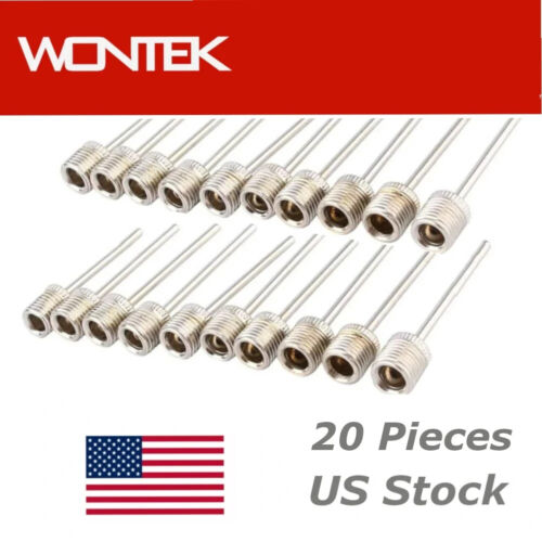 20 Stück Sport Ball Aufblasen Luftpumpe Nadel Pin Düse Fußball Basketball Football - Bild 1 von 7