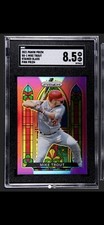 2021 Panini Prizm Mike Trout Pink  PRIZM STAINED GLASS SGC 8.5  NR•MT 