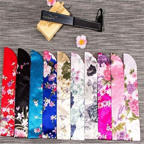 Women Fan Sleeve Silk Cloth Packaging Pouch Creative Folding Hand Fan ...