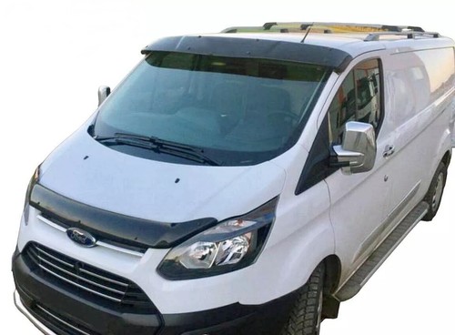 Cappa Sun Visor Solid Black Acrylic ABS Plastic For Ford Tourneo Custom 2012-24 - Picture 9 of 10