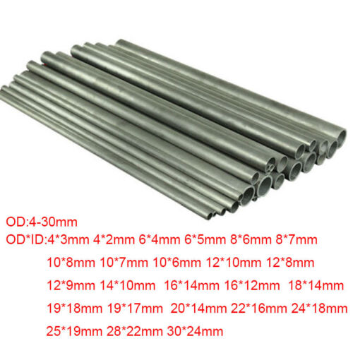 OD 4-30mm GR2 Titanium Pipe Long 300/400/500mm High Intensity Titanium Tube - Picture 2 of 5
