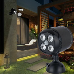 Battery Powered Motion Sensor PIR LED Spotlight Wall Lights Security Lamp