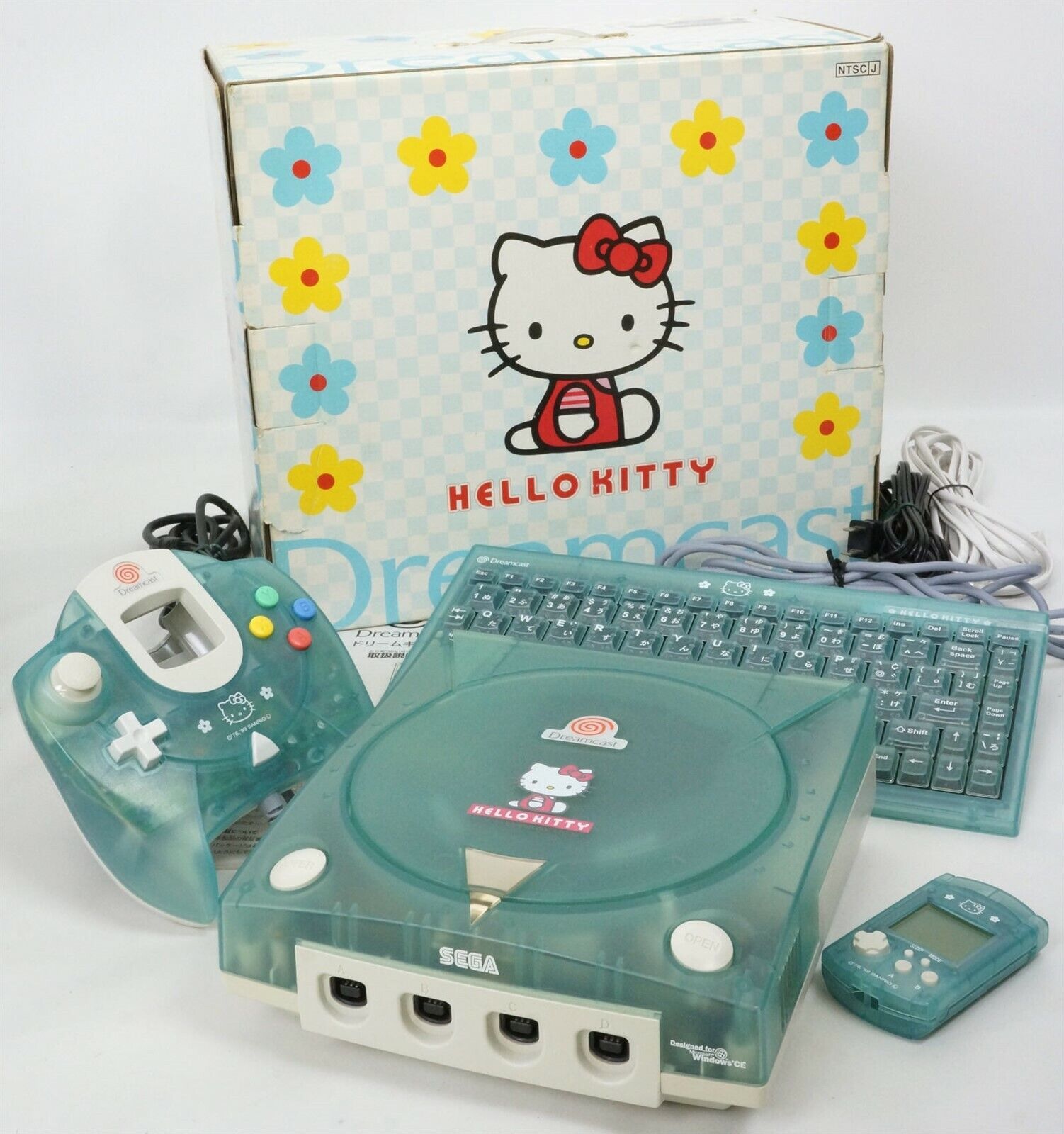 Dreamcast DC HELLO KITTY BLUE Console Boxed Tested System 019016058579 SEGA