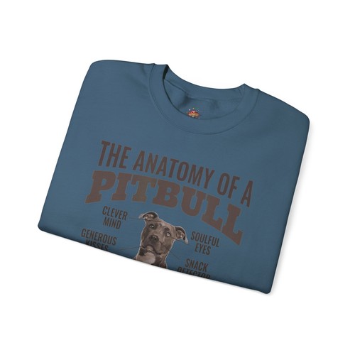Lustiges Sweatshirt Anatomy of A Pitbull Pitbull Haustierliebhaber Dogdad Dogmom Geschenk - Bild 16 von 33