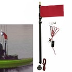 New ListingKayak Led Light Pole Flag Canoe Fishing Rubber Dinghy Boat Safety Flag Pennant