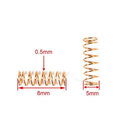 Miniature Compression Spring Brass Wire Diameter 0.1mm-1.2mm Length 5mm-40mm - Picture 48 of 119