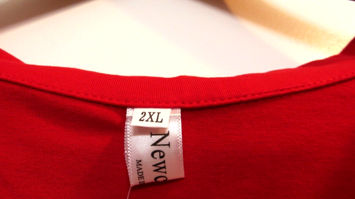 NWT New Choice Shirt Top Womens XXL 2XL Red Tunic Long Sleeve Relaxed Business - Picture 4 of 13