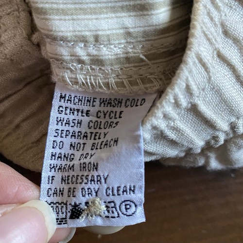 Tommy Bahama Herren 100 % Leinen Cargoshorts 9” beige Kordelzug Reißverschluss Größe LARGE - Bild 8 von 13