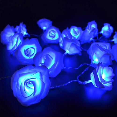 LED Rose Flower Battery Fairy Lights String Wedding Valentine's Day Party Decor - Picture 7 of 25