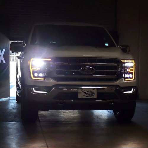Faros proyectores LED negros AlphaRex serie NOVA para Ford F150 2021-2023 - Imagen 12 de 16