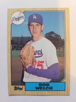 1987 TOPPS BOB WELCH #328 NM