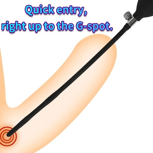 Double Ball Inflatable Urethral Plug Penis Massager Silicone Sounds Sex Toys - Picture 6 of 15