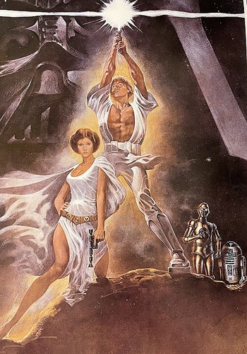 STAR WARS! R'80S FAN CLUB STYLE A REPRO'! KLASSISCHES GEROLLTES U.S. OS FILMPOSTER! - Bild 2 von 2