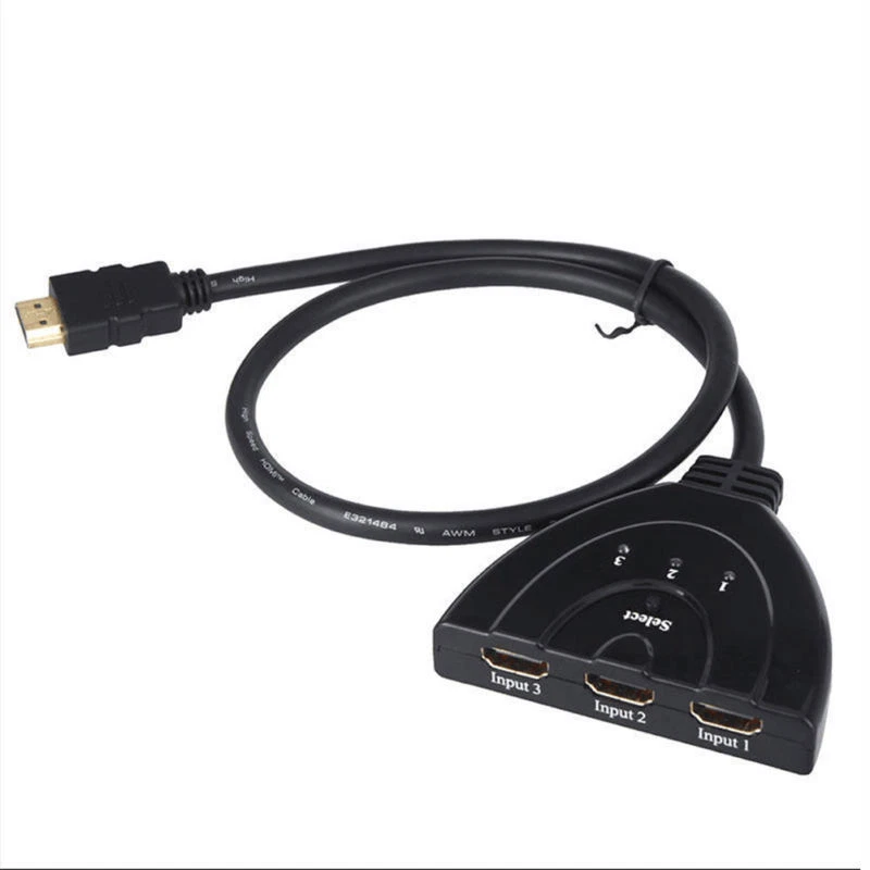 3 Port HDMI Splitter Cable 1080P Switch Switcher HUB Adapter for HDTV PS4 Xbox - Image 2 of 4