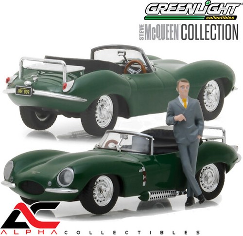 FIGURA GREENLIGHT 86434 1:43 1957 JAGUAR XKSS STEVE MCQUEEN - Imagen 2 de 2