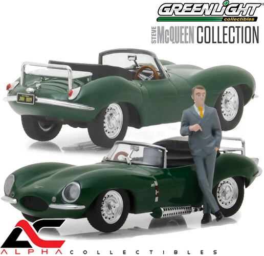 GREENLIGHT 86434 1:43 1957 JAGUAR XKSS STEVE MCQUEEN ФИГУРКА - Изображение 2 из 2