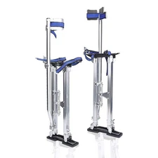 Drywall Stilts Aluminum Tool Stilt 24-40 Inch For Taping Painting Painter Silver