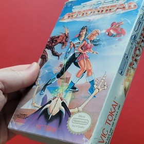 Nintendo NES Clash at Demonhead Game Box Manual Cleaned Tested