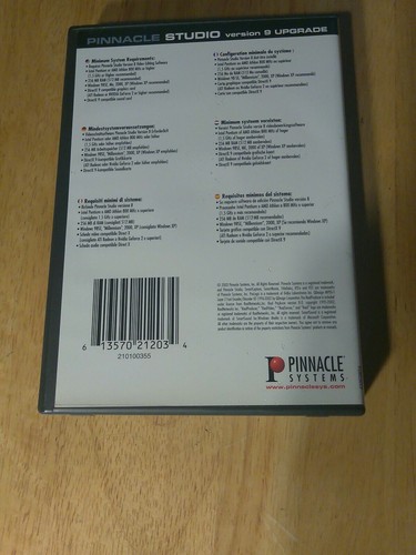 Software de edición de video PINNACLE Studio Media Suite versión 9 V9 de actualización - Imagen 3 de 3